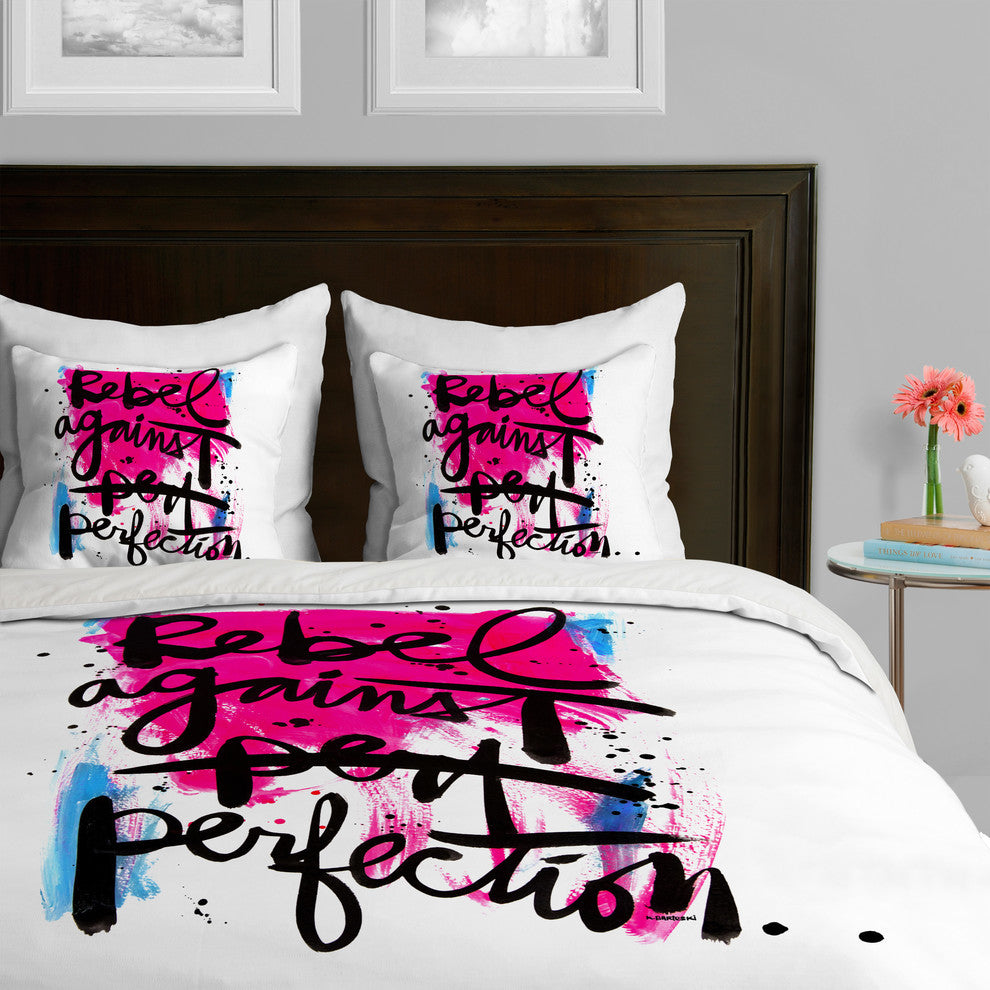 Deny Designs Kal Barteski Rebel Against Perfection Duvet Cover - Lightweight