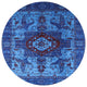 Ahgly Company Indoor Round Mid-Century Modern Area Rugs, 7' Round