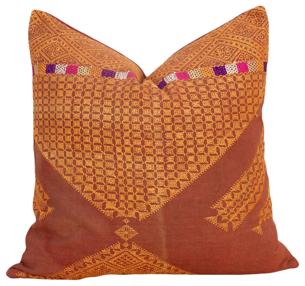 Bita Antique Indian Folk Pillow