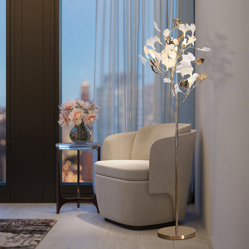 Bremgarten | Creative Ginkgo Leaves Shaped LED Floor Lamp, Metal