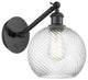 Innovations 317-1W-BK-G1214-8-LED 1-Light Sconce, Matte Black
