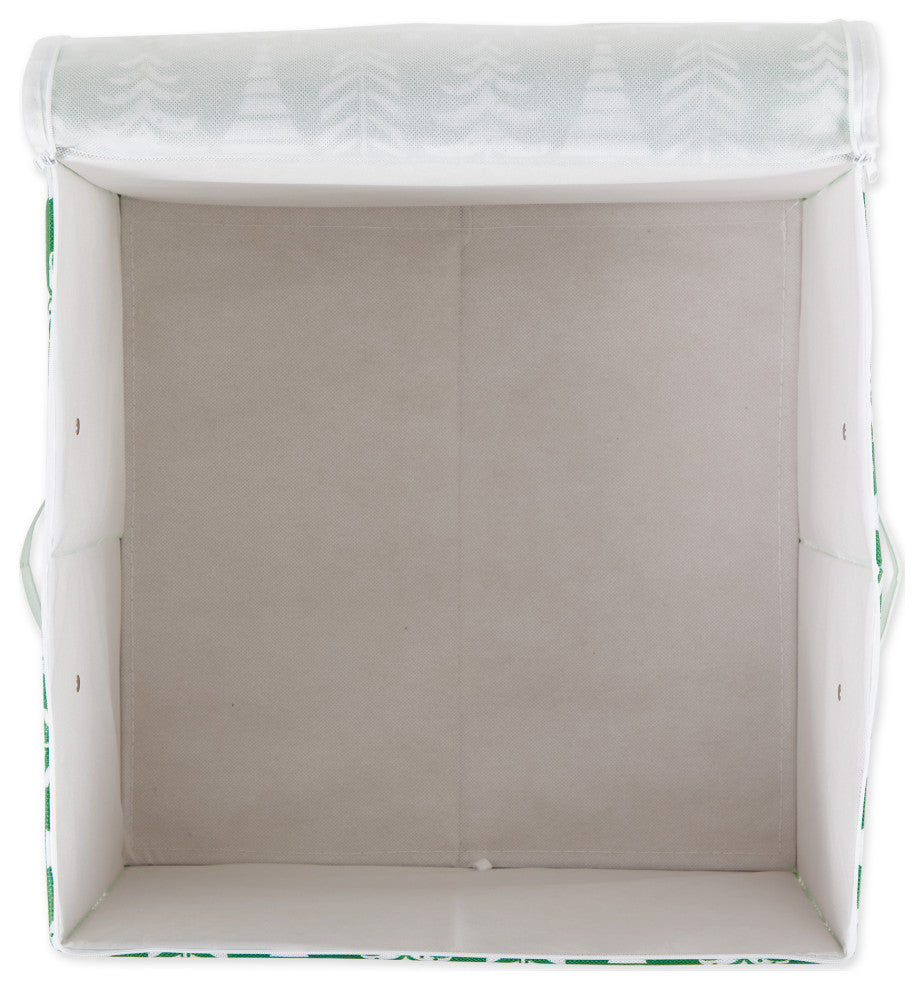 DII Triple Christmas Tree Print Ornament Storage, Large