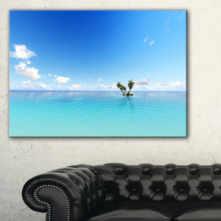 "Blue Corals Island Sea" Canvas Print