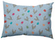 Chickens and Eggs Easter Indoor/Outdoor Lumbar Pillow, After Rain Blue, 14x20"