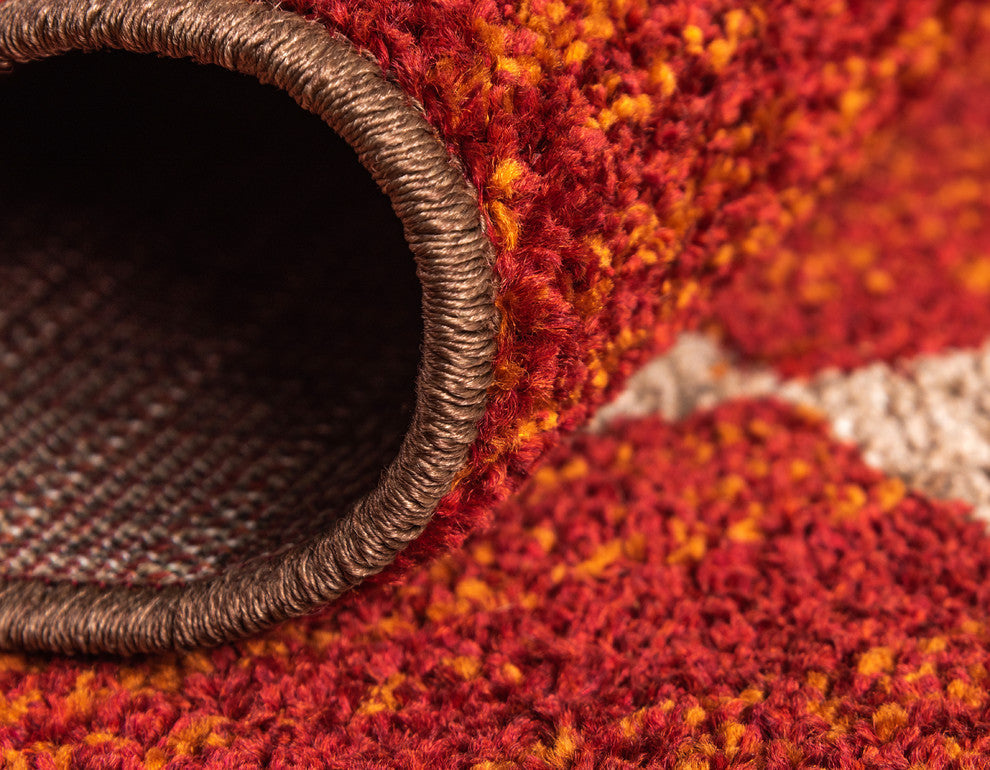 Unique Loom Multicolored Autumn Providence 2'' 0 x 6'' 0 Runner Rug