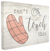 Can't Touch This Oven Mitts Stretched Canvas Wall Art, 16x20
