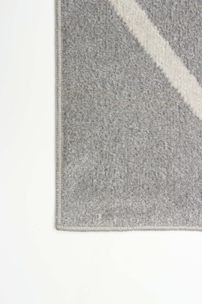 Aqua Kenza Area Rug, Gray, 6'x9'
