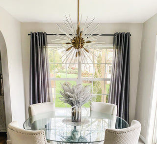 Maxim 28664CL Polaris 12 Light 23"W Abstract Sputnik Chandelier - Satin Brass