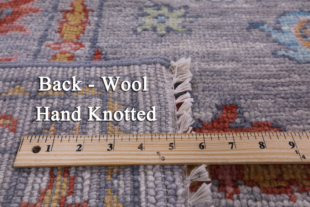 9' 3" X 12' 2" Hand Knotted Turkish Oushak Wool Rug - Q13391