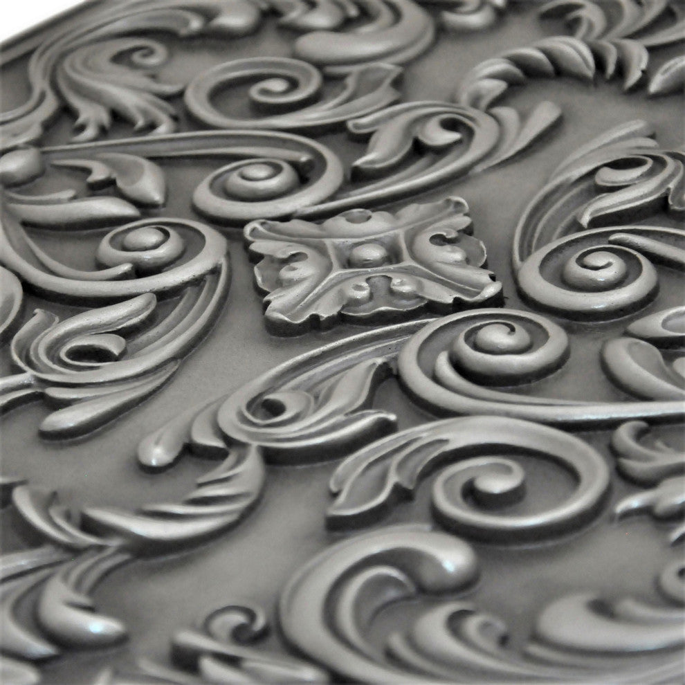 Cypress Pewter Nickel  Matte Finish 16"x 24" Hand Made Metal Mural