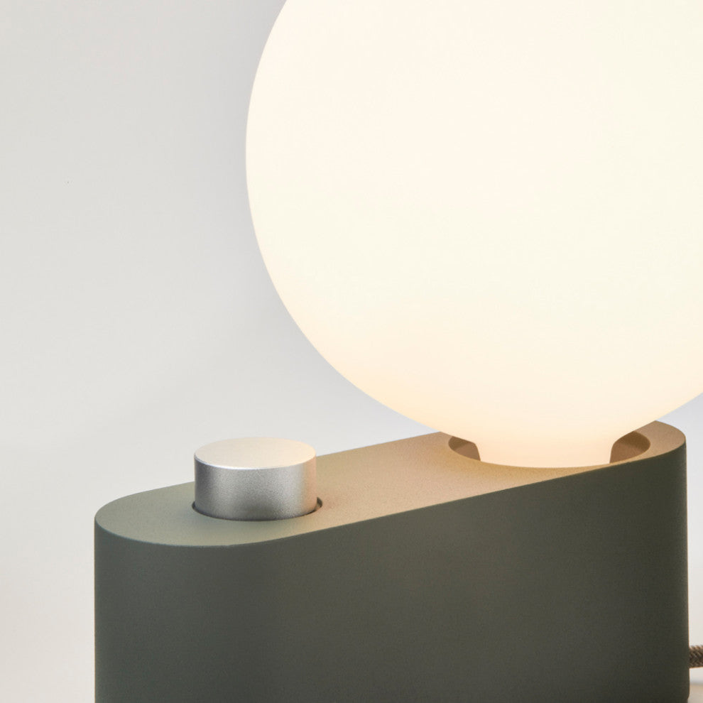 Alumina Table Lamp Sage With Sphere IV