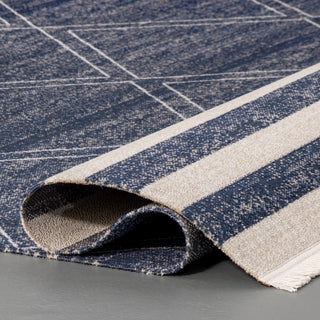 Nuloom Roberge Coastal Indoor/Outdoor Coastal Area Rug, Navy 10'x14'