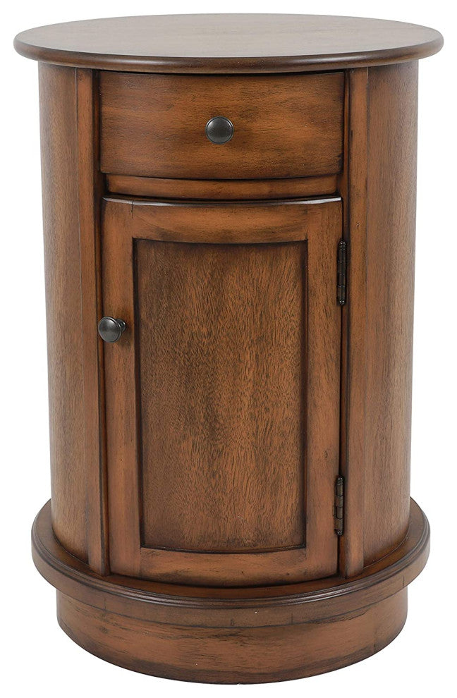 Beautifully Crafted Side Table, Vintage Cherry Finish, Honeynut Brown