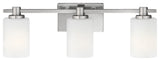 Hinkley Karlie Bathroom Vanity Light, Brushed Nickel, 3 Light