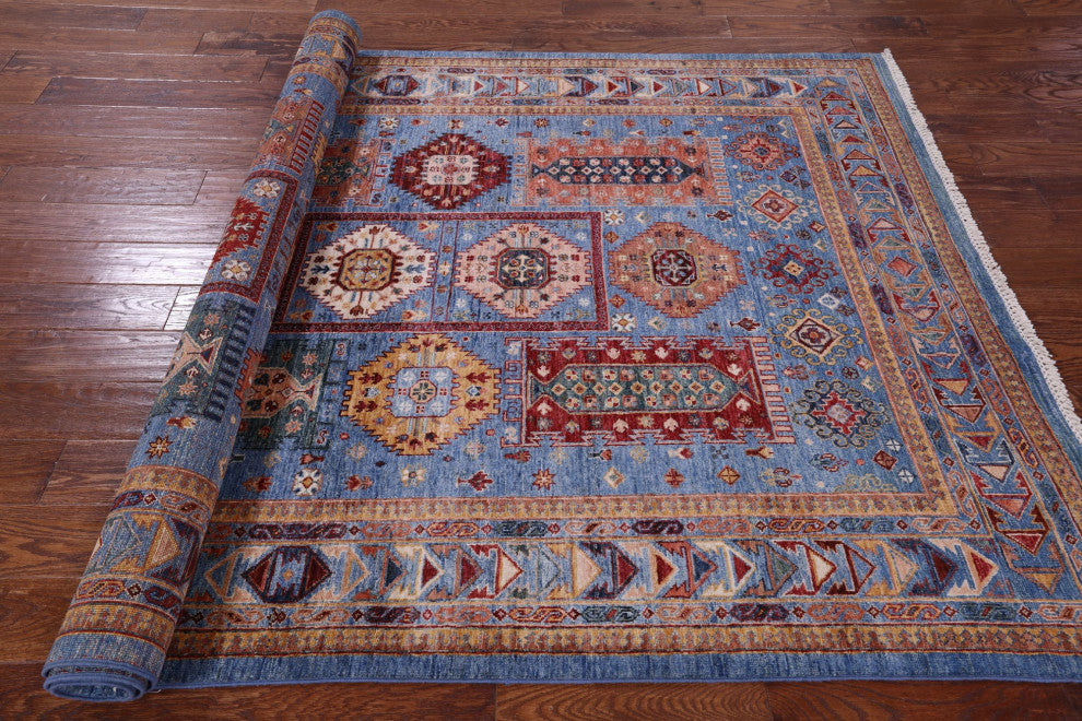 Fine Turkmen Ersari Handmade Wool Rug 5' 8" X 8' 6" Q11214