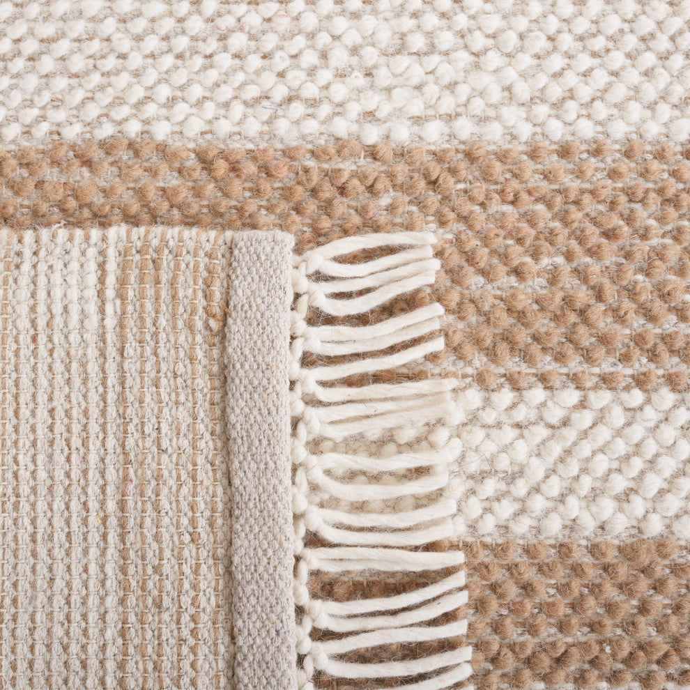 Safavieh Couture Natura Collection NAT225 Rug, Ivory/Light Brown, 6'x9'