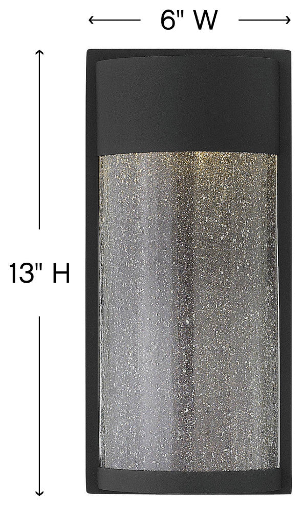 Hinkley Shelter Small Wall Mount Lantern, Black
