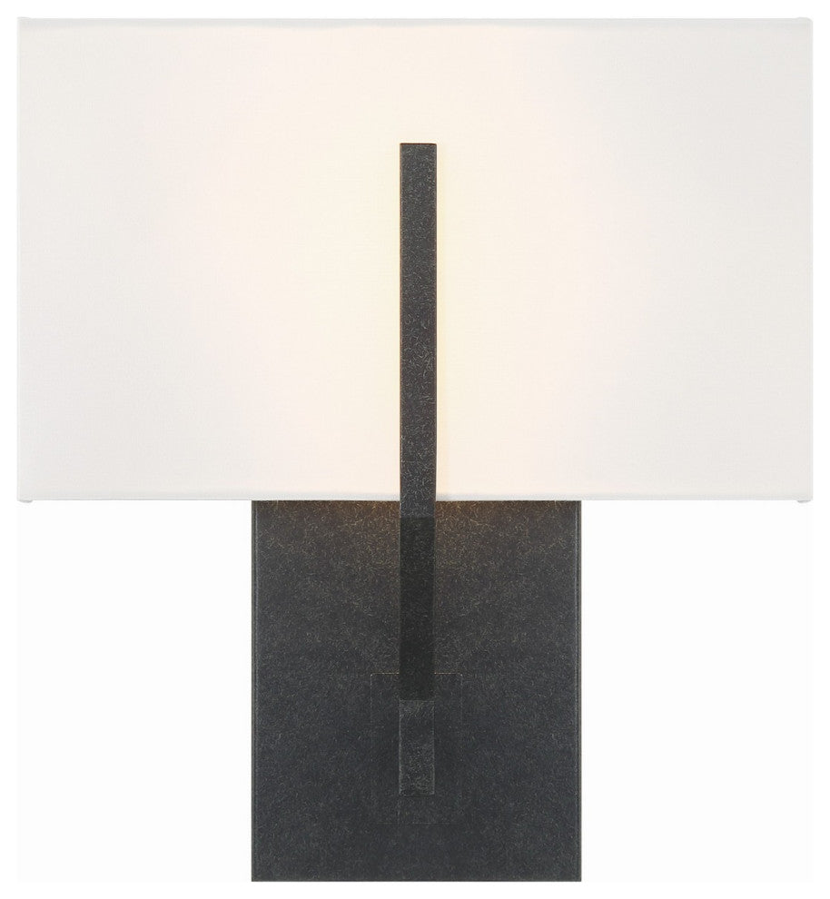 Carlyn 2-Light Wall Sconce, Black