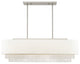 Livex Lighting Brushed Nickel 5-Light Linear Chandelier