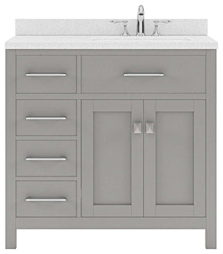 Caroline Parkway 36" Single Bathroom Vanity Set in Gray