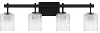 Quoizel BTH8631 Brenthouse 4 Light 32"W Vanity Light - Matte Black