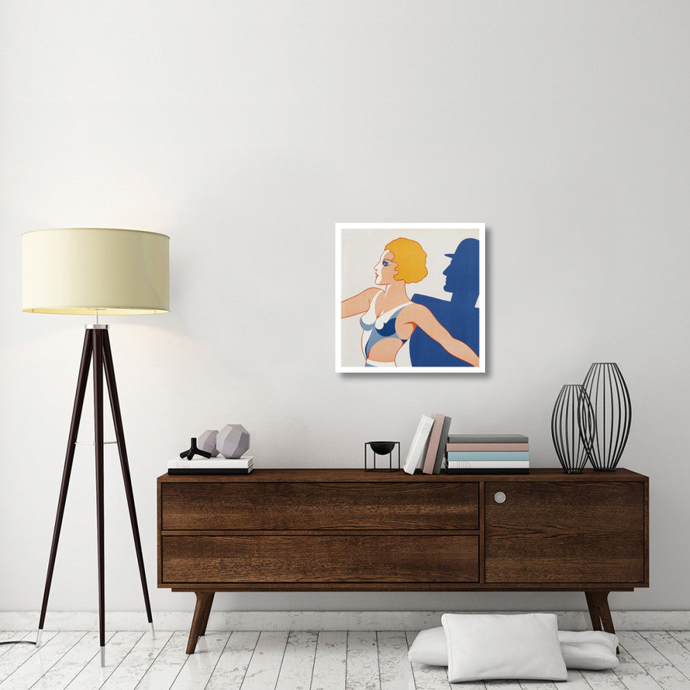 "Vintage Film Posters: Tango Movies "Tangoflickan" - Detail" Print, 26"x26"