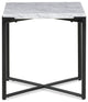 Modus Saxon End Table in Matte Black