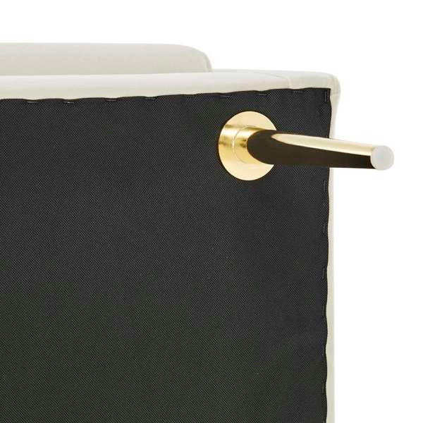 Marsha Velvet Bench, Dainty Cream