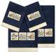 Linum Home Textiles 100% Turkish Cotton BELINDA 4PC Embellished Towel Set