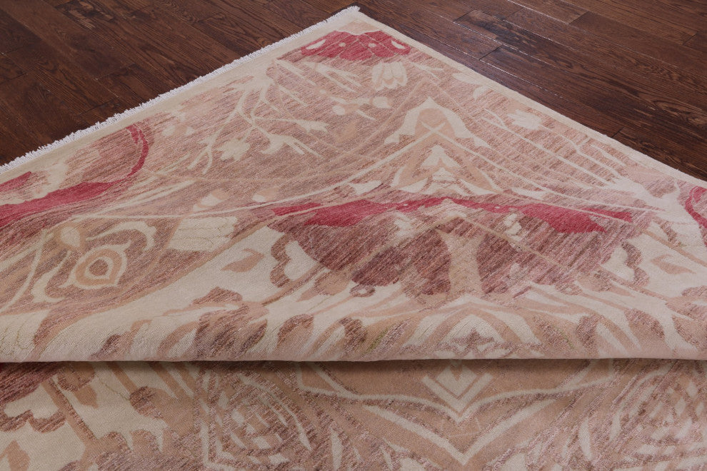 8' 2" X 10' 2" William Morris Handmade Wool Rug Q9438
