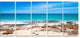 Beach at Samed Island Thailand, Seashore Photo Canvas Print, 60"x28", 5 Panels