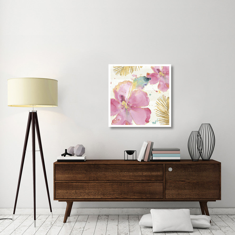 "Flamingo Fever VIII" Digital Paper Print by Anne Tavoletti, 32"x32"