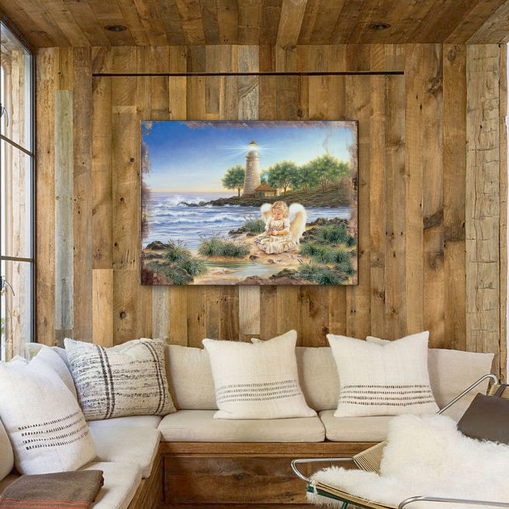 A Little Joy Wooden Block, 36 X 24