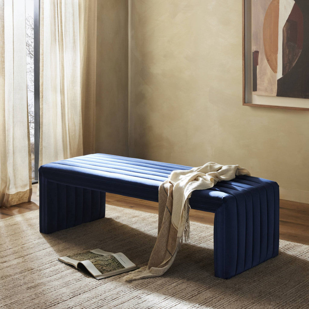 Augustine Bench Sapphire Navy