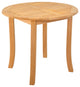 3-Piece Outdoor Patio Teak Dining Set: 36" Round Table, 2 Maldives Arm Chairs