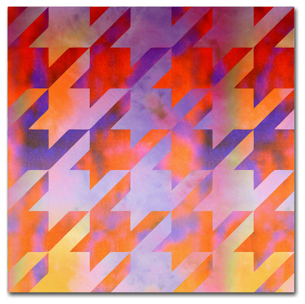 Color Bakery 'Houndstooth VIII' Canvas Art, 18"x18"