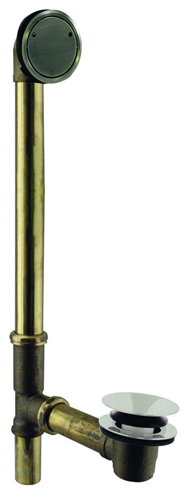 Patented Deep Soak Closing Overflow, ADA Approved Tip-Toe Drain, Satin Nickel