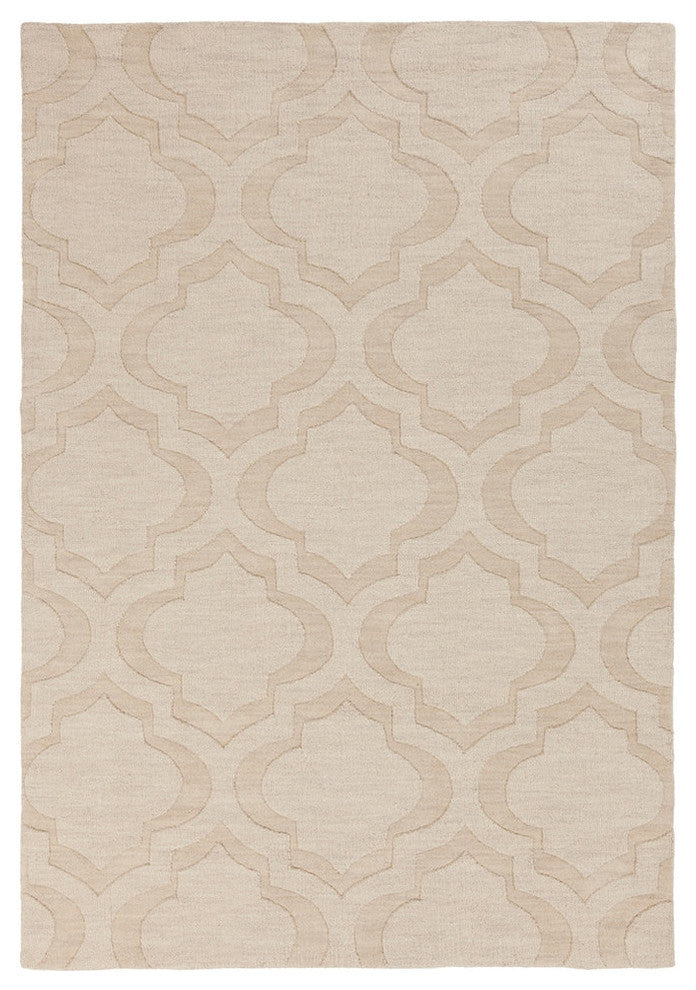 Central Park Solid and Border Khaki Area Rug, 2'3"x10' Runner