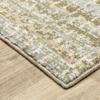 Aegina Gridwork Plaid Ivory/ Grey Area Rug Runner 2'3" x 8'