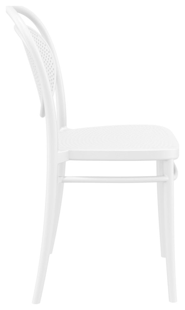 Marcel Resin Outdoor Chair White, Set of 2