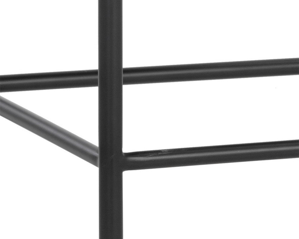 Seneca Counter Stool, Black, Polo Club Stone