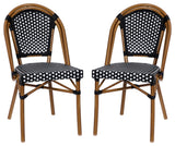 2PK Black, White Paris Chair