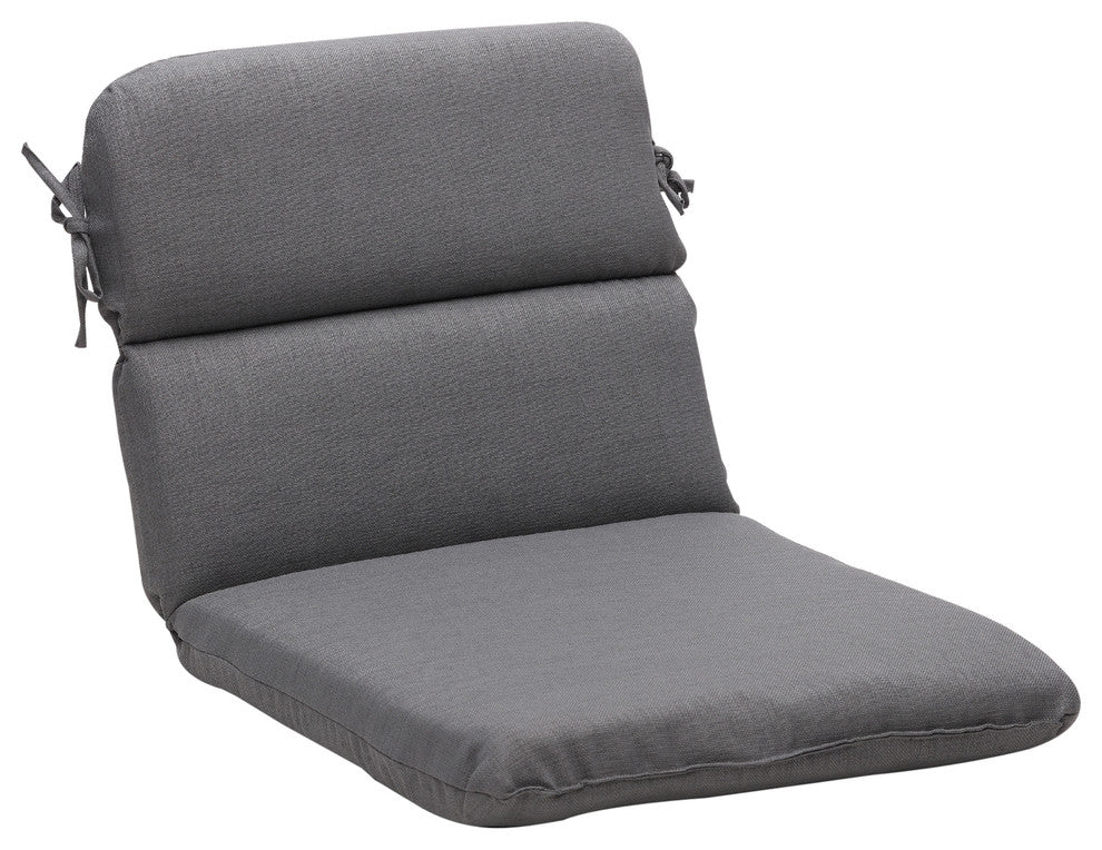 Rave Graphite Rounded Corners Chair Cushion