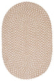 Colonial Mills Confetti TI19 Natural Kids/Teen Area Rug, Oval 2'x12'