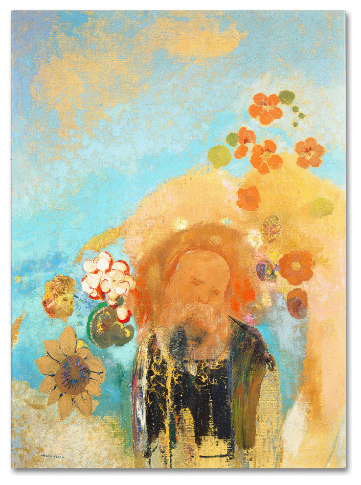 'Evocation of Roussel, 1912' Canvas Art by Odilon Redon