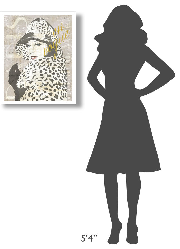 "Fashion Week Paris Halftone II" Digital Paper Print by Sue Schlabach, 22"x26"