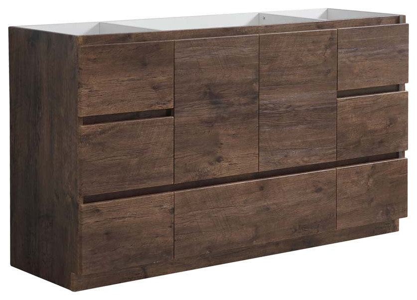 Fresca Lazzaro 60" Rosewood Single Sink Cabinet