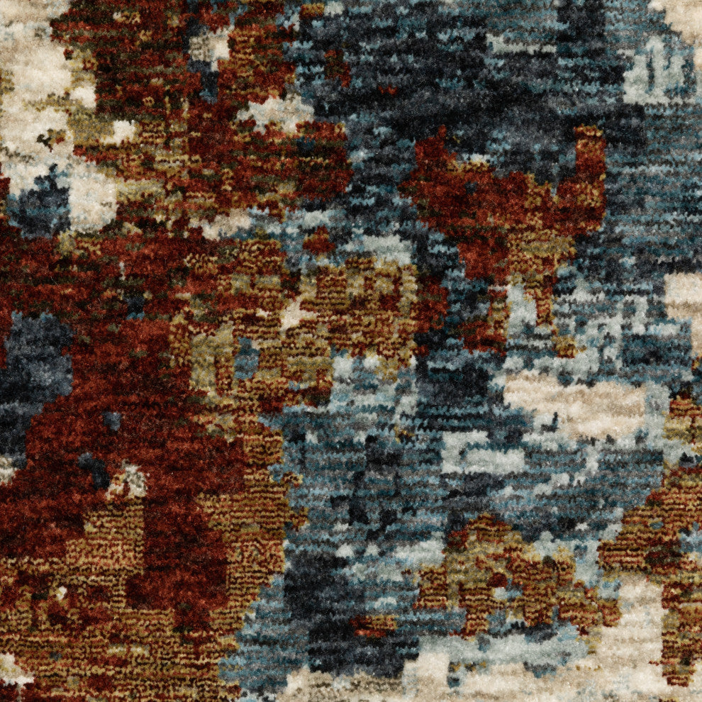 Harlan Modern Cosmic Splash Polyester Area Rug Runner 2'3" x 7'6"