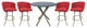Swivel Counter Metal Pub Set - Joey Stools 26" or 30", Ruby - Beige, 26", Crackle