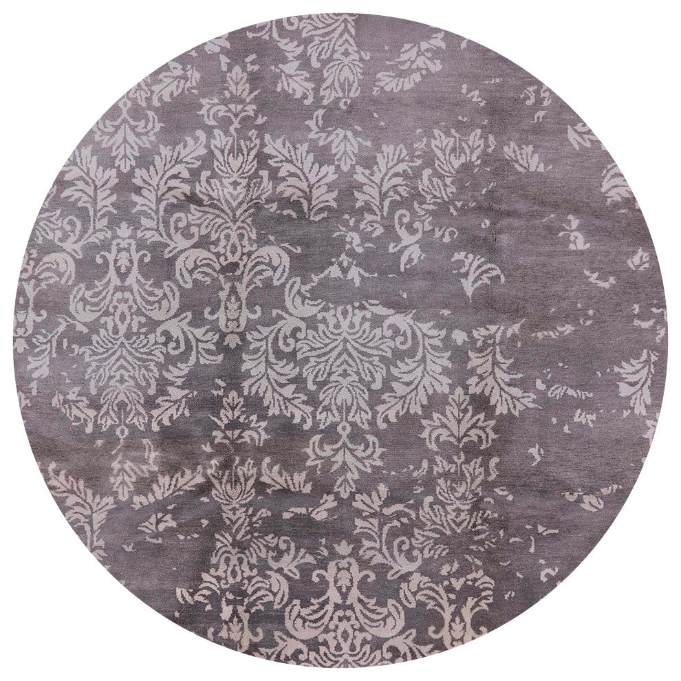 Ahgly Company Indoor Round Mid-Century Modern Area Rugs, 4' Round